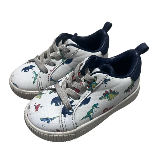 Carters Toddler Dinosaur Shoes Pull On Low Top Sneakers - Picture 1 of 5